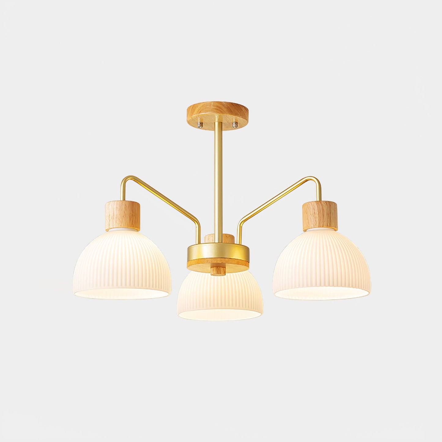 Ribbed Chandelier