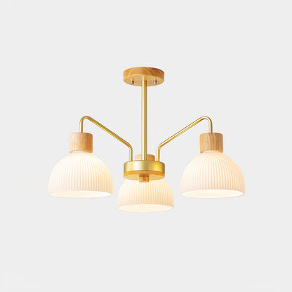 Ribbed Chandelier
