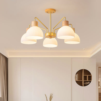 Ribbed Chandelier
