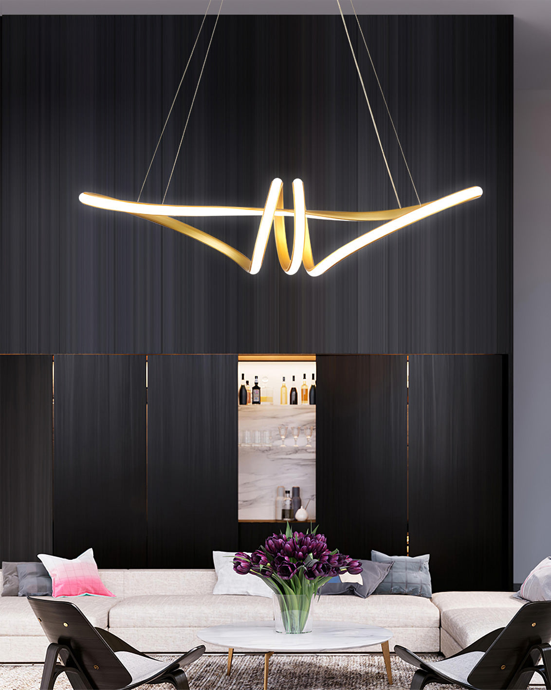Ribbon Chandelier