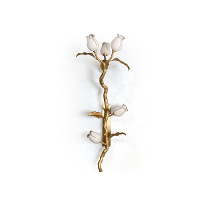 Rose Brass Wall Light