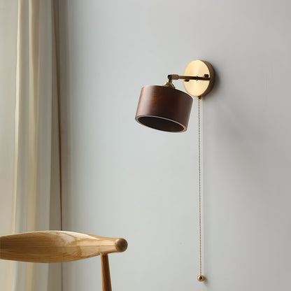 Rotatable Wooden Wall Lamp