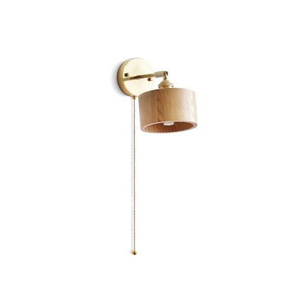 Rotatable Wooden Wall Lamp