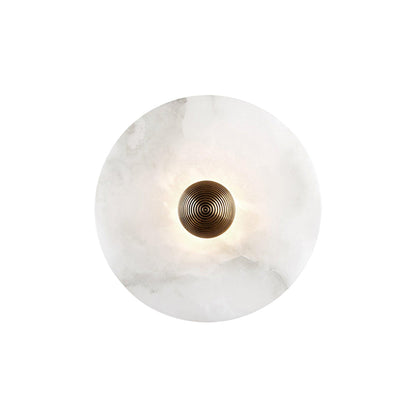 Round Alabaster Wall Lamp