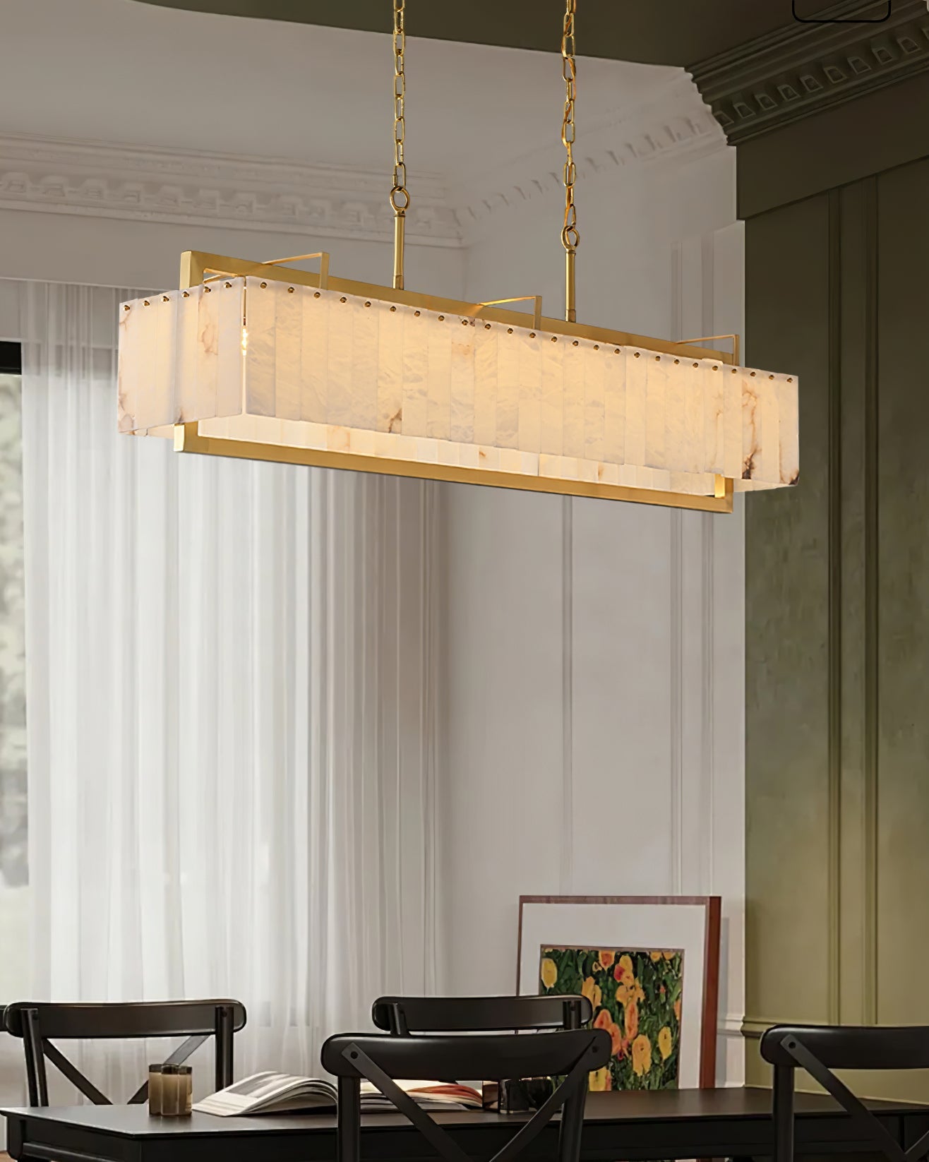 Ruben Alabaster Chandelier