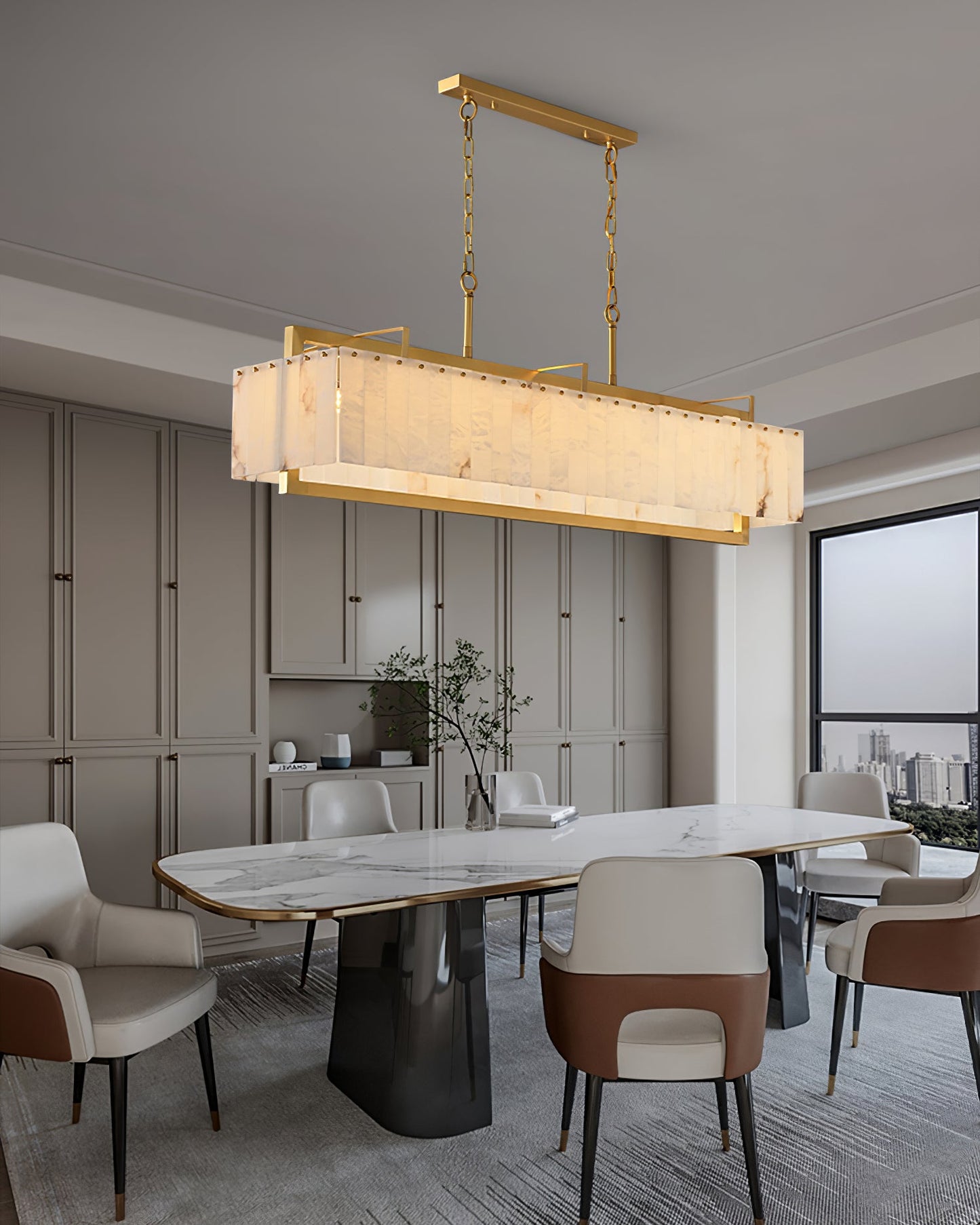 Ruben Alabaster Chandelier