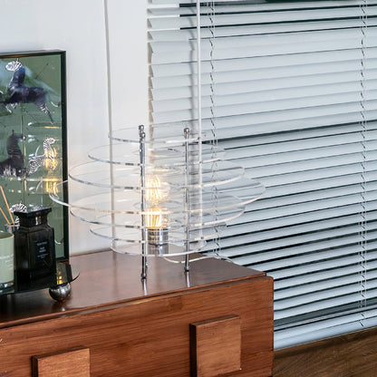 Saturn Chrome Table Lamp