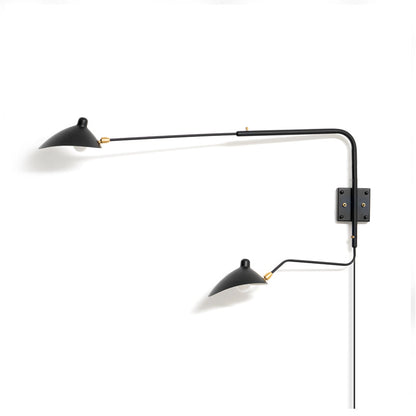 Multi Arm Spider Plug In Wall Lamp