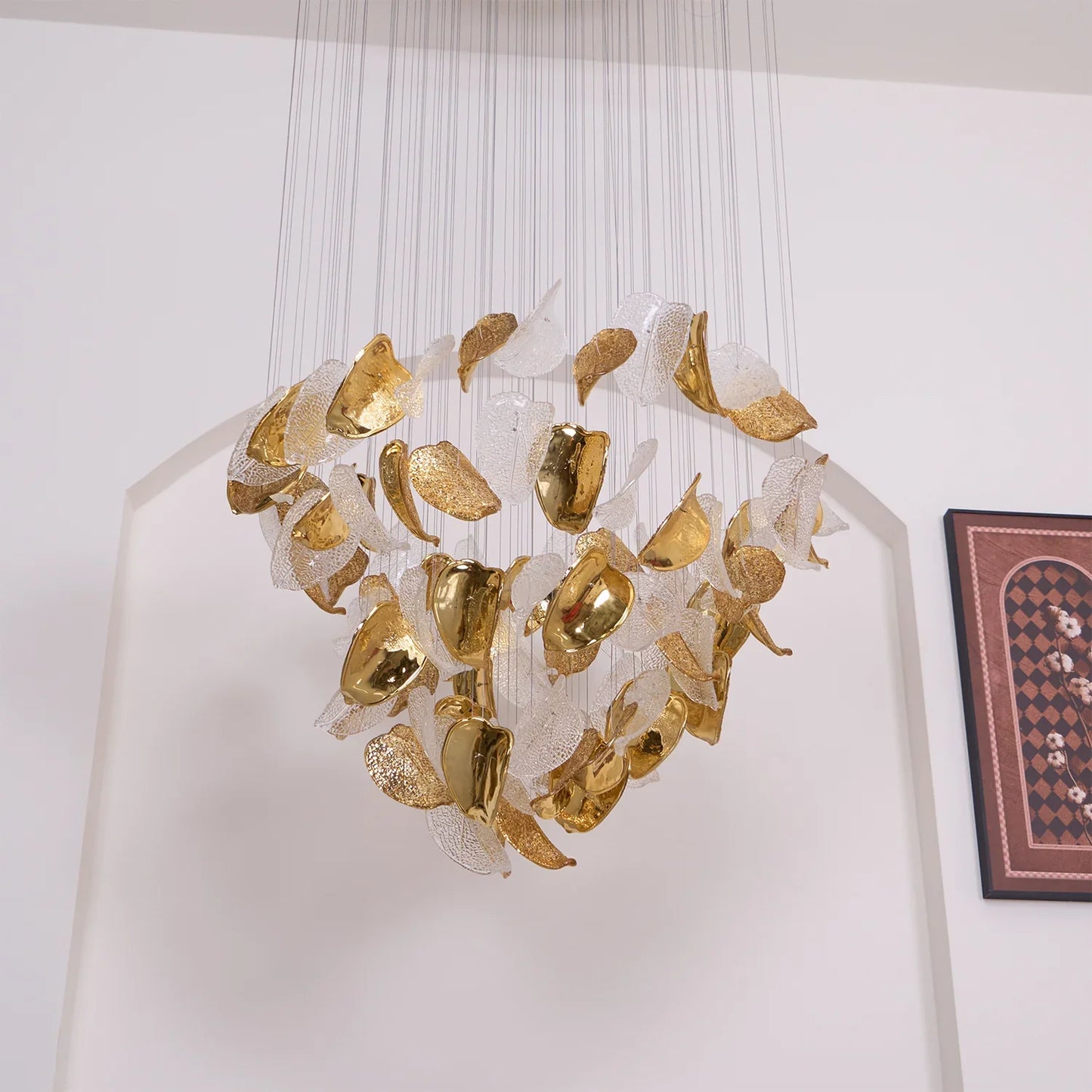 Frozen Leaves Chandelier