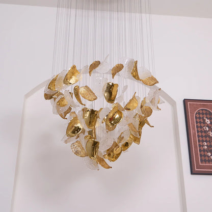 Frozen Leaves Chandelier