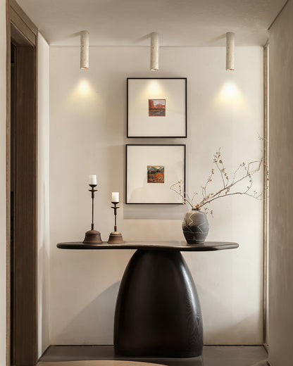 Shura Travertine Ceiling Lamp