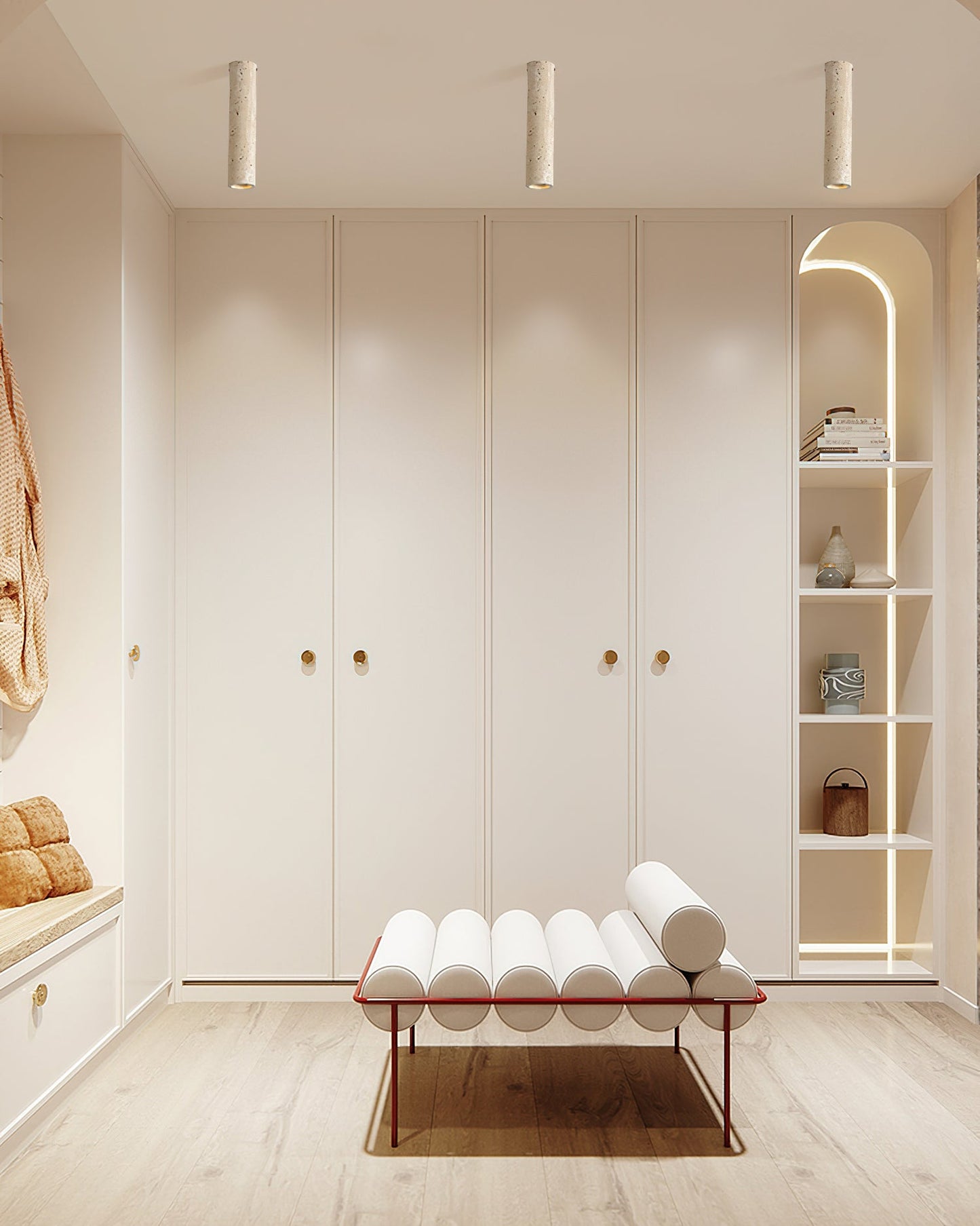 Shura Travertine Ceiling Lamp