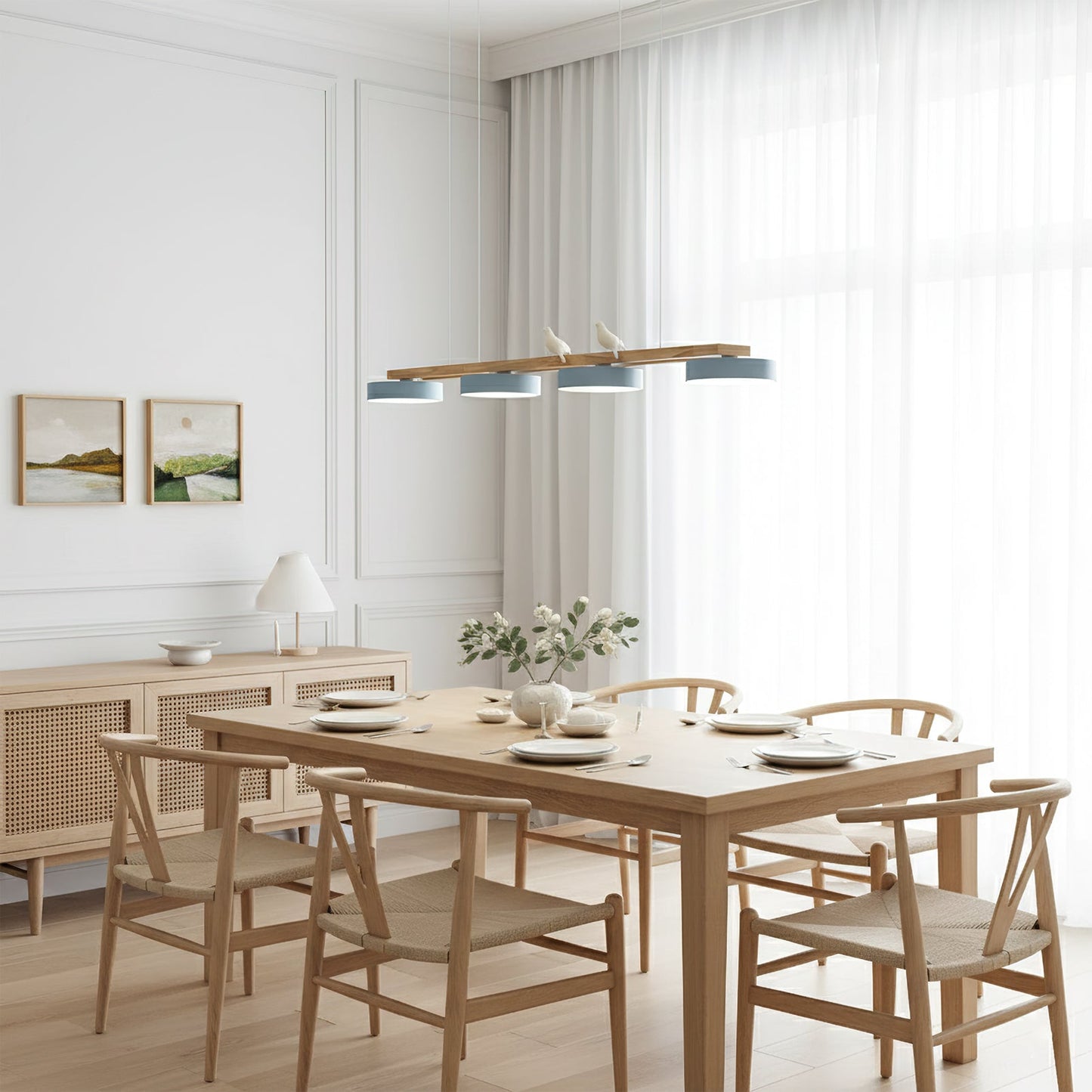 Sienna Bird Long Chandelier