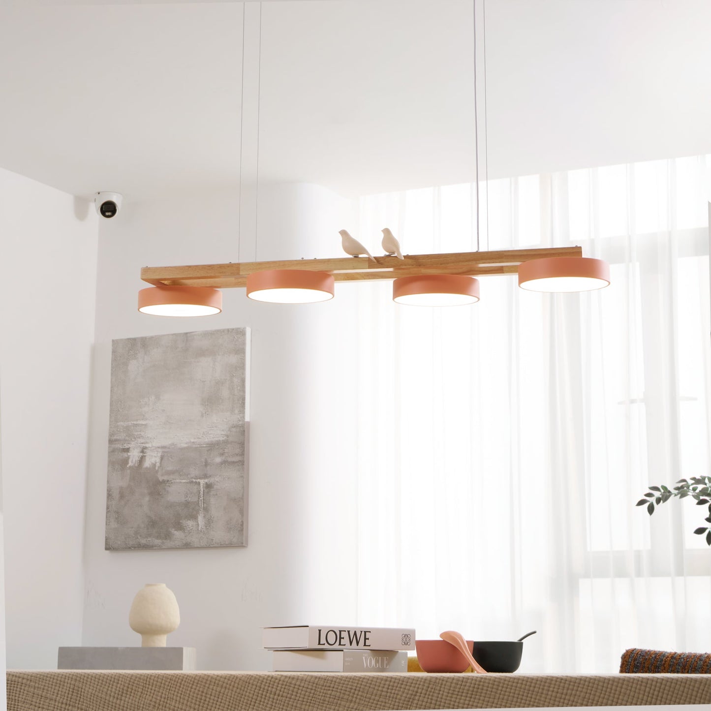 Sienna Bird Long Chandelier