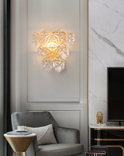 Snowflake Glass Wall Lamp