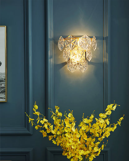 Snowflake Glass Wall Lamp