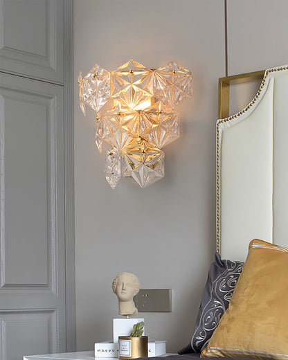 Snowflake Glass Wall Lamp
