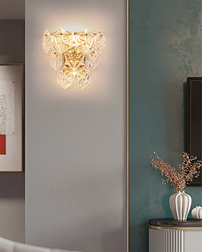 Snowflake Glass Wall Lamp