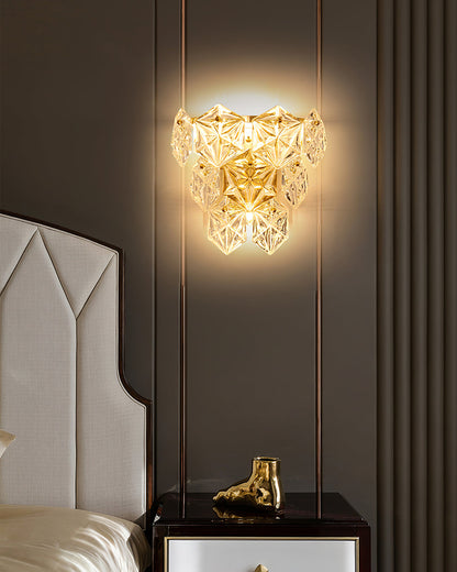 Snowflake Glass Wall Lamp