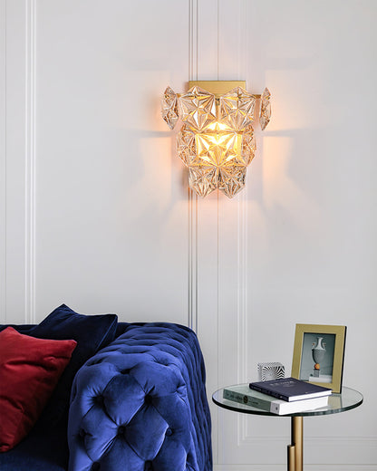 Snowflake Glass Wall Lamp