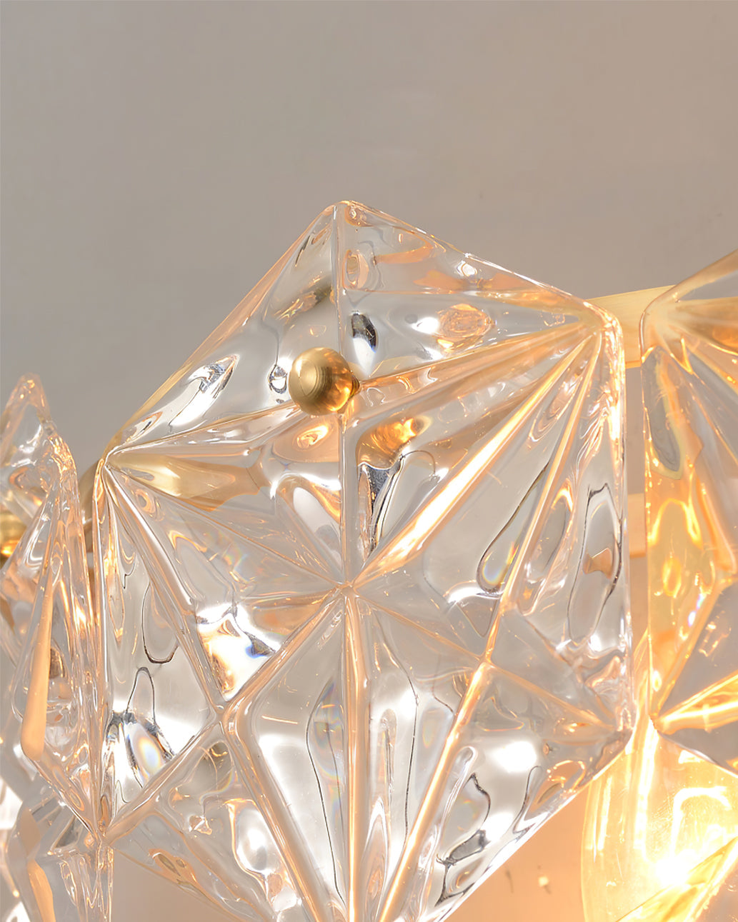 Snowflake Glass Wall Lamp
