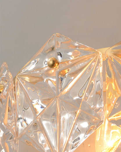 Snowflake Glass Wall Lamp