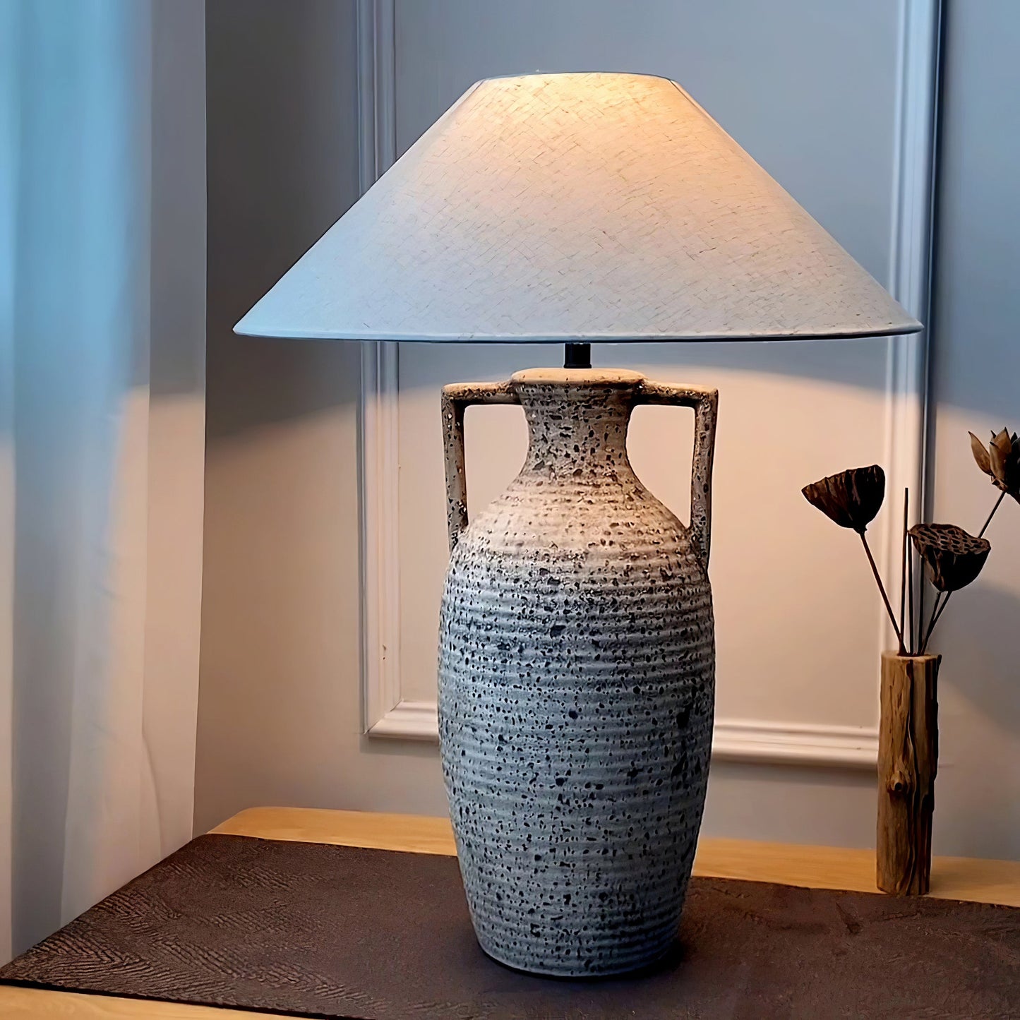 Speckled Ceramic Table Lamp