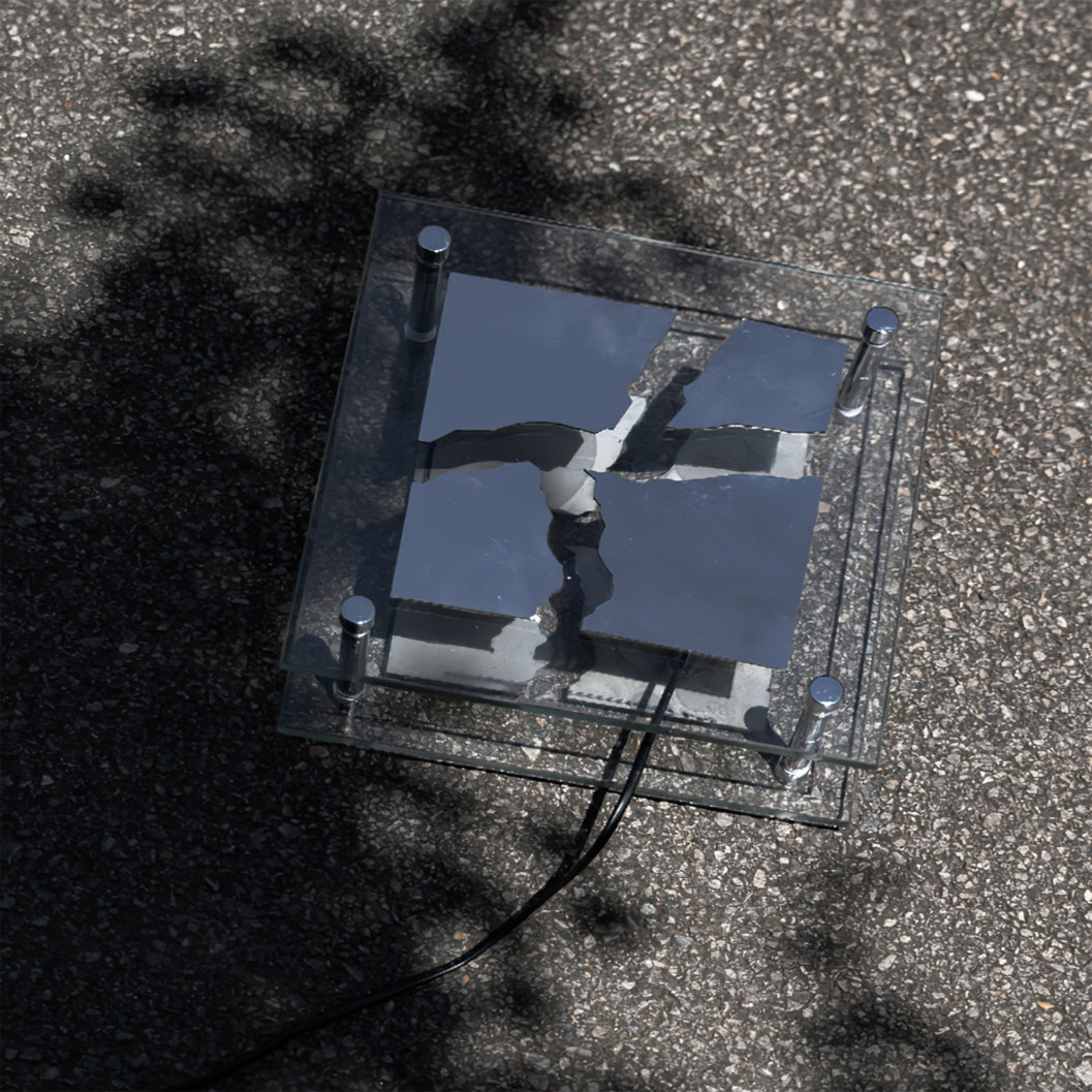 Square Glass Table Lamp