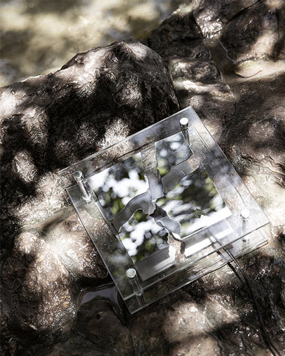 Square Glass Table Lamp