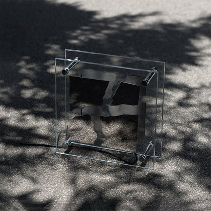 Square Glass Table Lamp