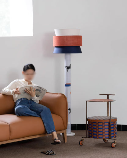Striped Pony Floor Lamp