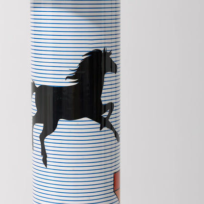 Striped Pony Floor Lamp