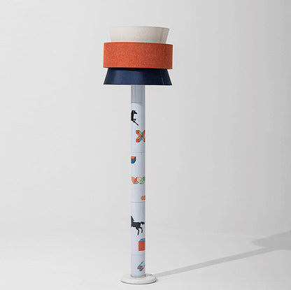 Striped Pony Floor Lamp