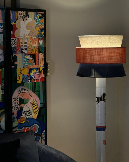 Striped Pony Floor Lamp