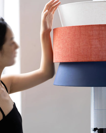 Striped Pony Floor Lamp