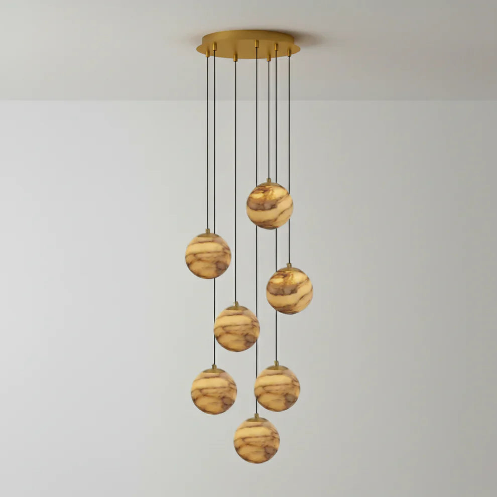 Sultana Alabaster Cluster Chandelier