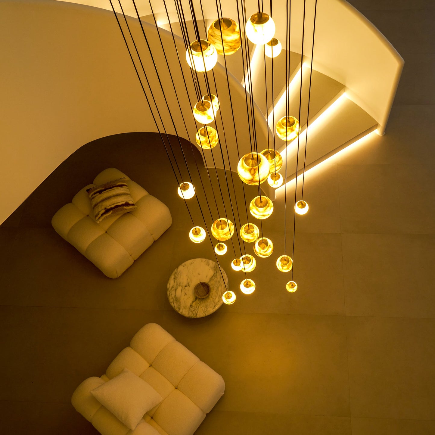 Sultana Alabaster Cluster Chandelier