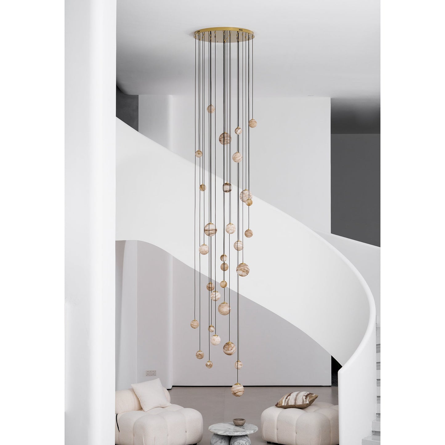 Sultana Alabaster Cluster Chandelier