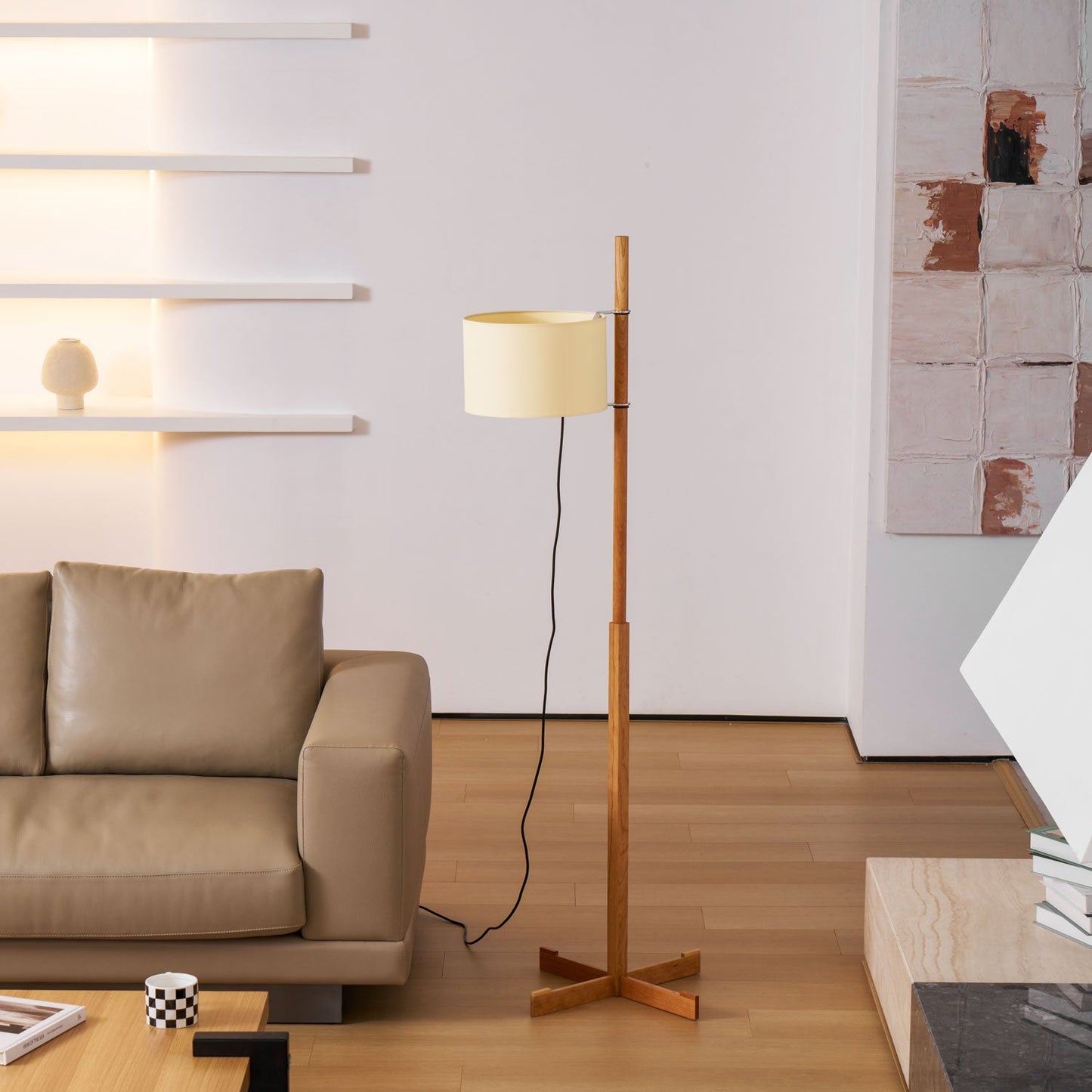 Wood Tmm Floor Lamp