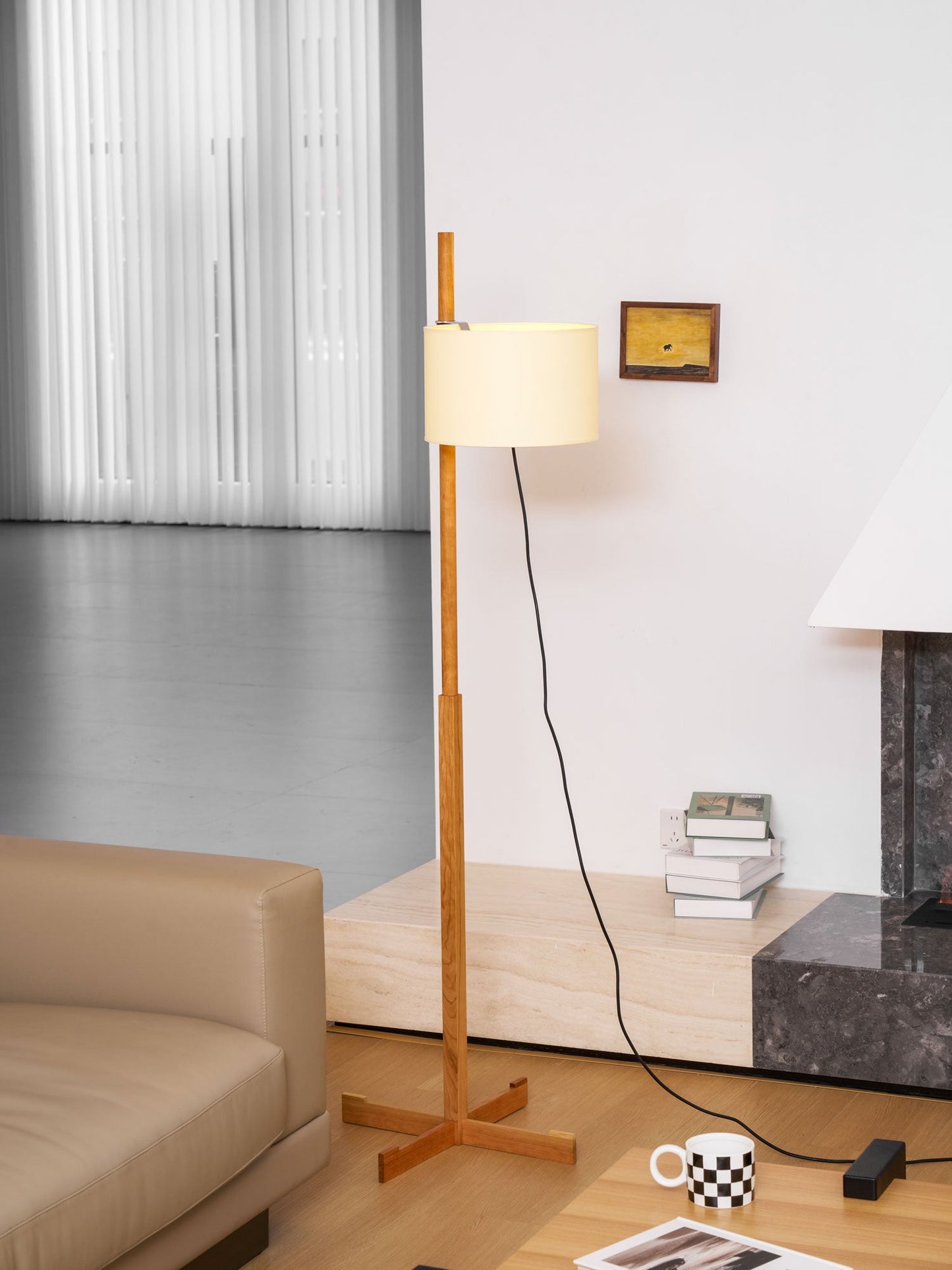 Wood Tmm Floor Lamp