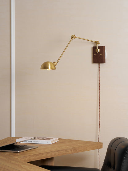 Troy Swing Arm Plug In Wall Lamp