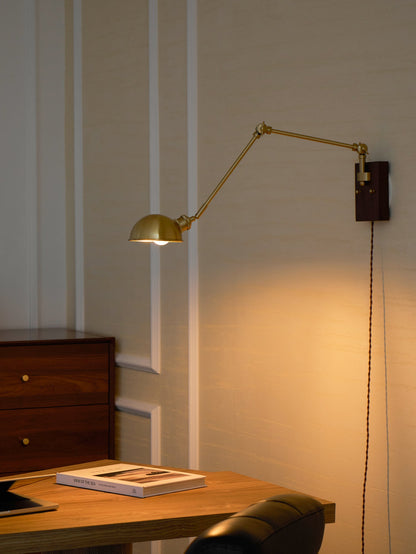 Troy Swing Arm Plug In Wall Lamp