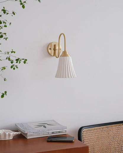 Trumpet Ceramic Wall Light