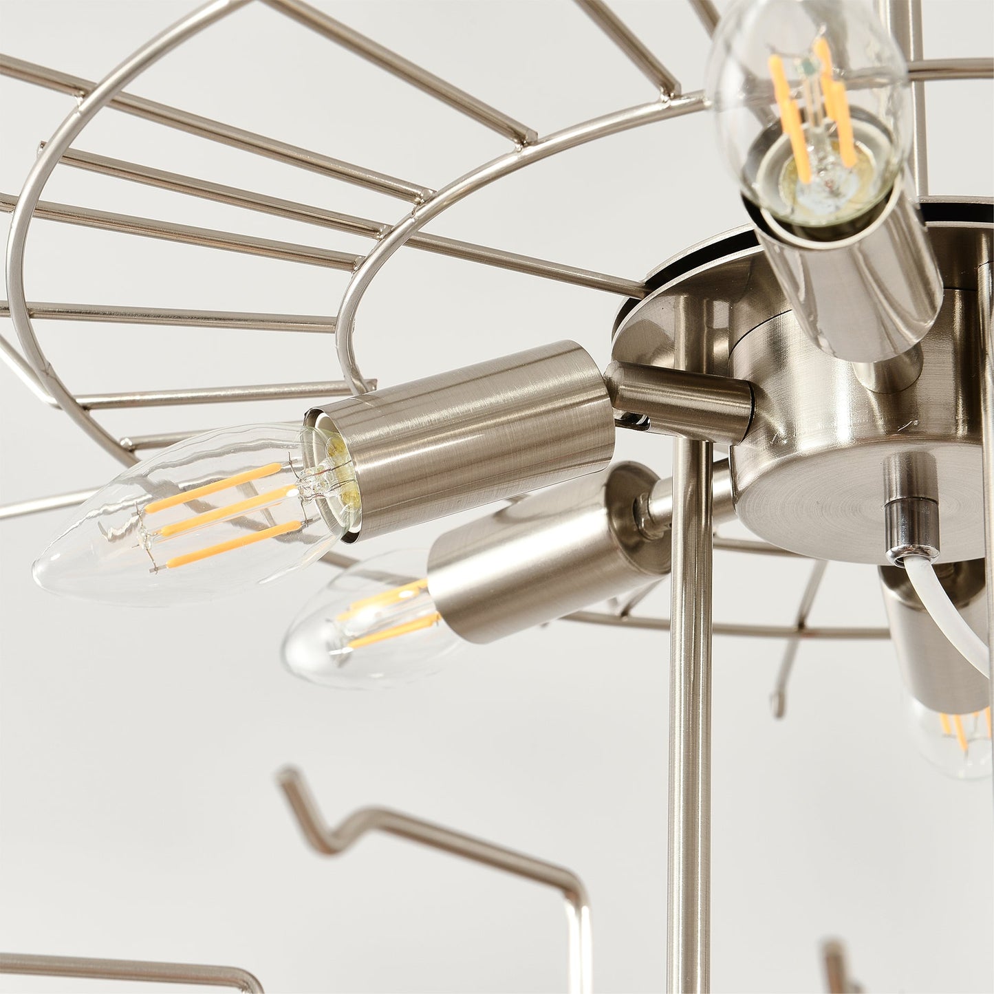 Pink Murano Tube Chandelier