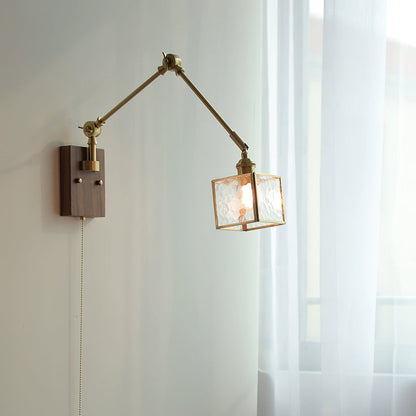 Ventes Swing Arm Plug In Wall Lamp