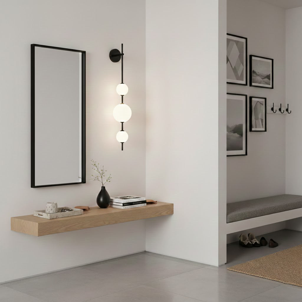 Vertical Globe Wall Lamp