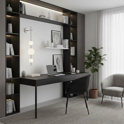 Vertical Globe Wall Lamp