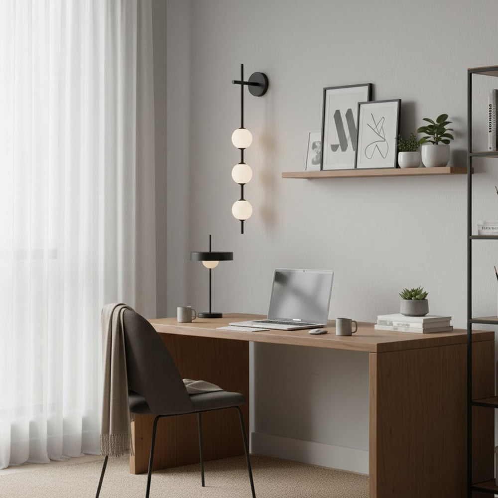 Vertical Globe Wall Lamp