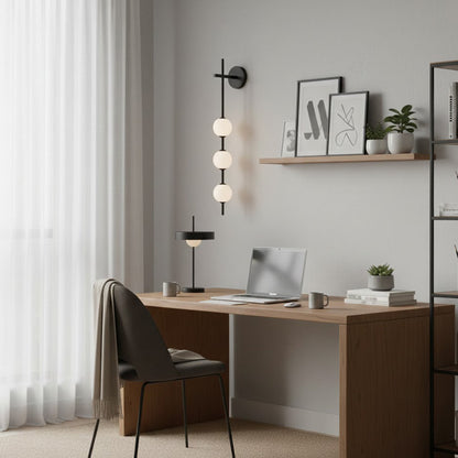 Vertical Globe Wall Lamp