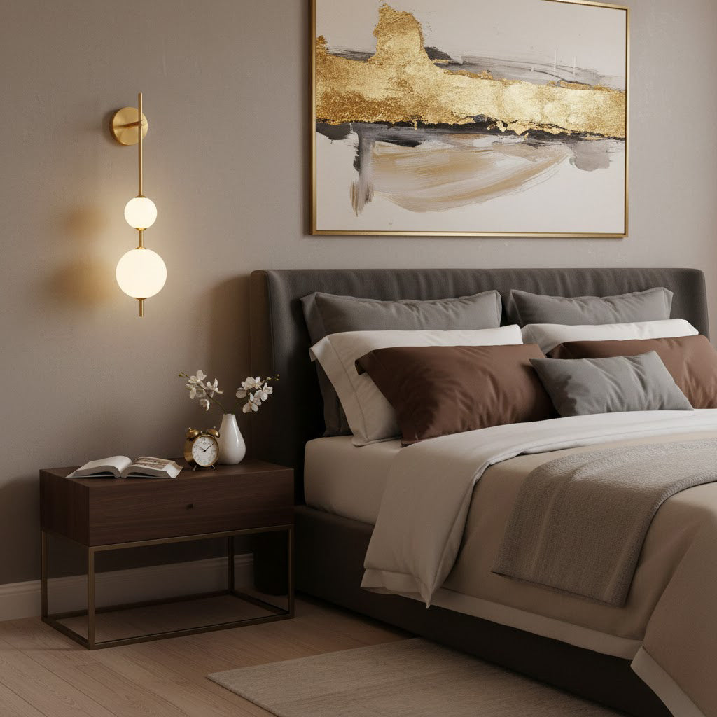 Vertical Globe Wall Lamp